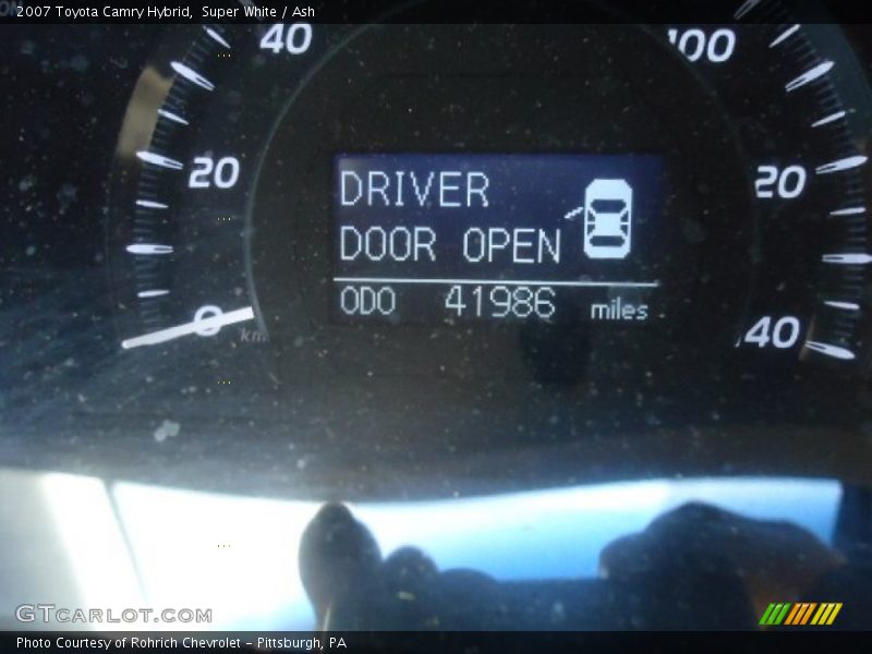 Super White / Ash 2007 Toyota Camry Hybrid