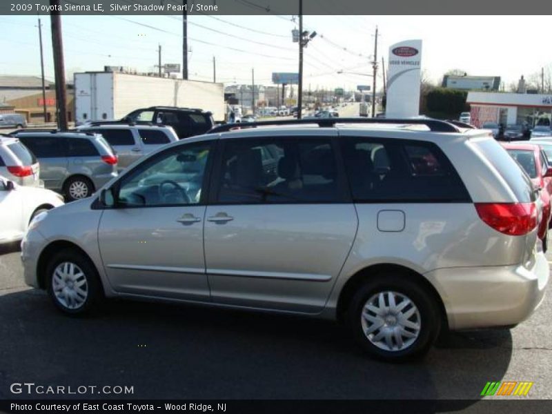Silver Shadow Pearl / Stone 2009 Toyota Sienna LE