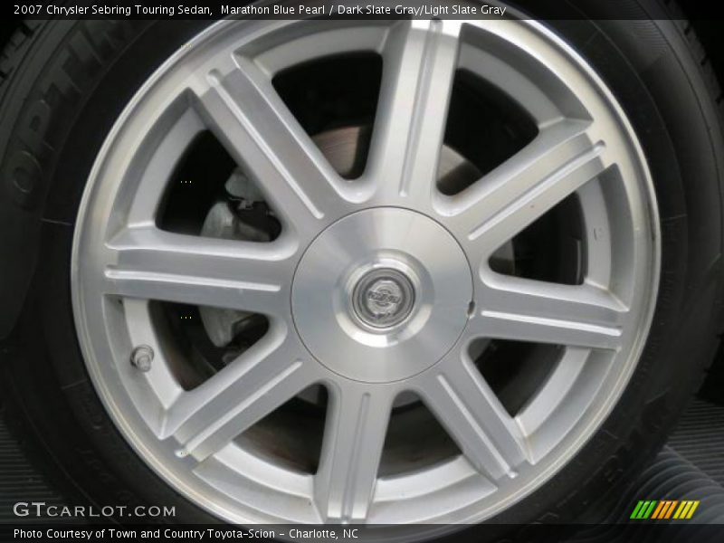 Marathon Blue Pearl / Dark Slate Gray/Light Slate Gray 2007 Chrysler Sebring Touring Sedan