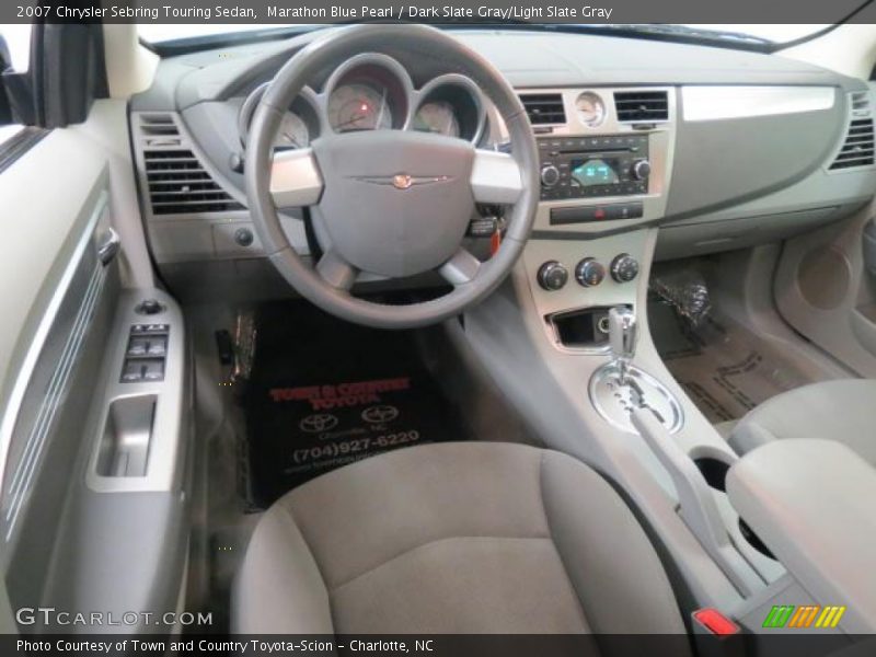 Marathon Blue Pearl / Dark Slate Gray/Light Slate Gray 2007 Chrysler Sebring Touring Sedan