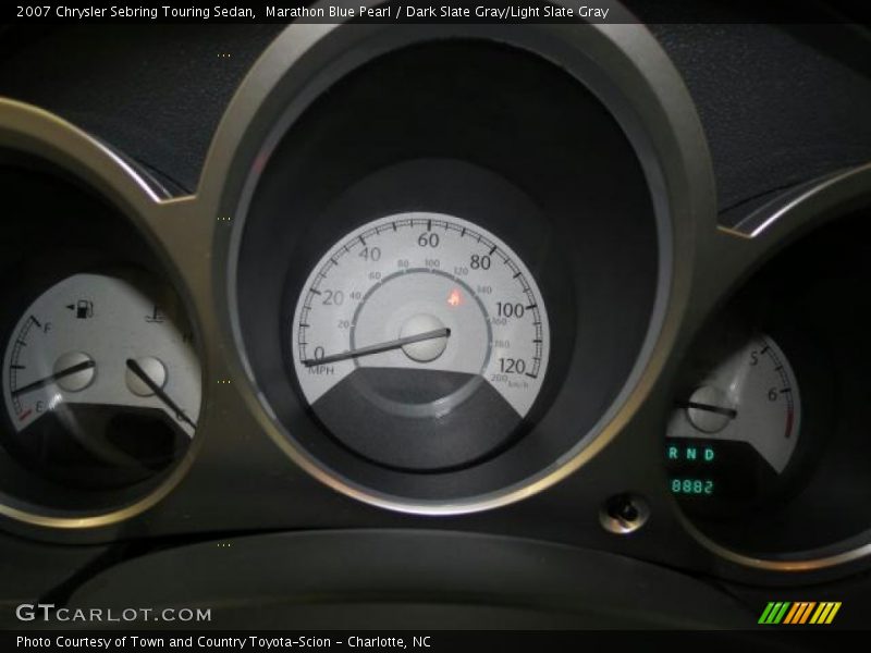Marathon Blue Pearl / Dark Slate Gray/Light Slate Gray 2007 Chrysler Sebring Touring Sedan