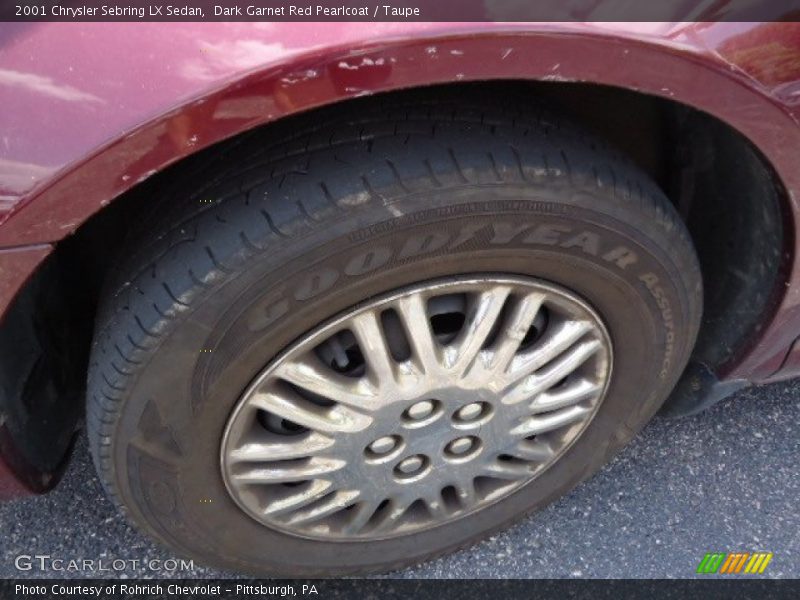 Dark Garnet Red Pearlcoat / Taupe 2001 Chrysler Sebring LX Sedan