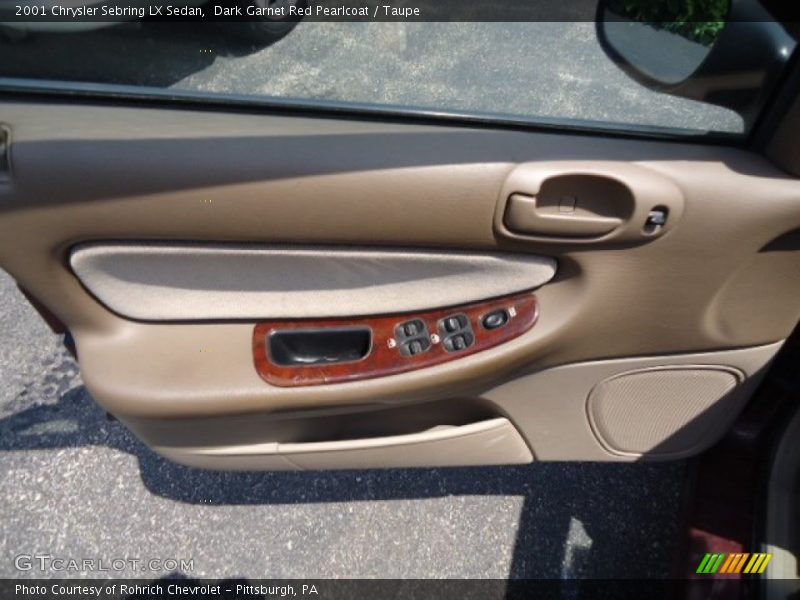 Dark Garnet Red Pearlcoat / Taupe 2001 Chrysler Sebring LX Sedan