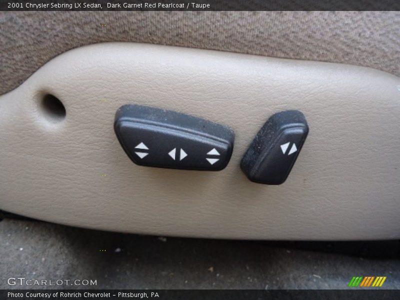 Dark Garnet Red Pearlcoat / Taupe 2001 Chrysler Sebring LX Sedan