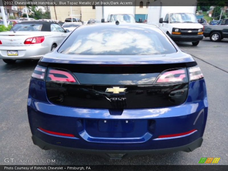 Blue Topaz Metallic / Jet Black/Dark Accents 2012 Chevrolet Volt Hatchback