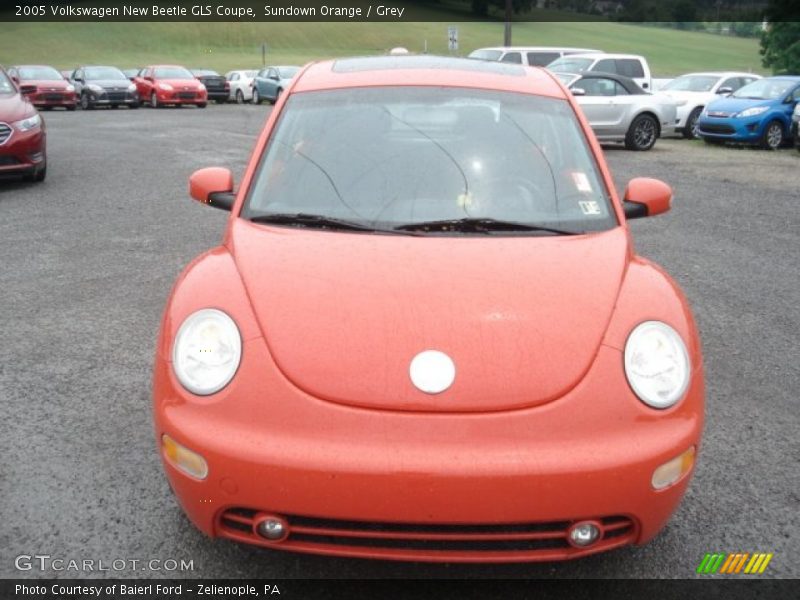 Sundown Orange / Grey 2005 Volkswagen New Beetle GLS Coupe