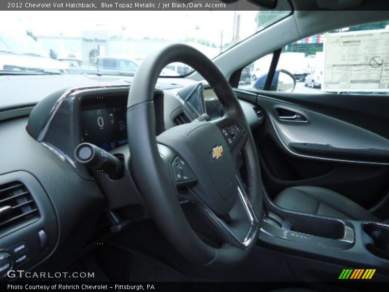 Blue Topaz Metallic / Jet Black/Dark Accents 2012 Chevrolet Volt Hatchback