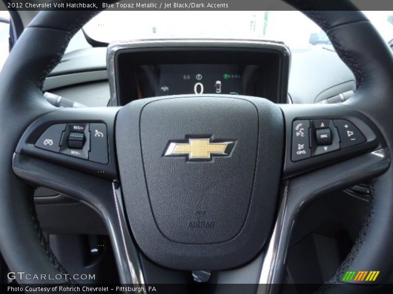 Blue Topaz Metallic / Jet Black/Dark Accents 2012 Chevrolet Volt Hatchback