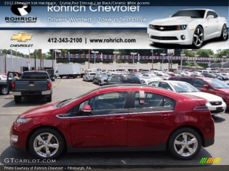 Crystal Red Tintcoat / Jet Black/Ceramic White Accents 2012 Chevrolet Volt Hatchback