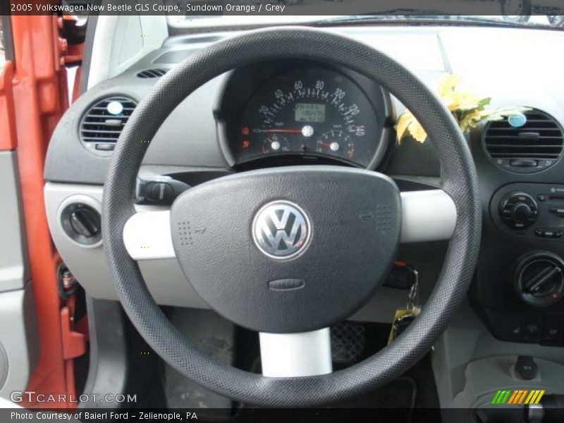 Sundown Orange / Grey 2005 Volkswagen New Beetle GLS Coupe
