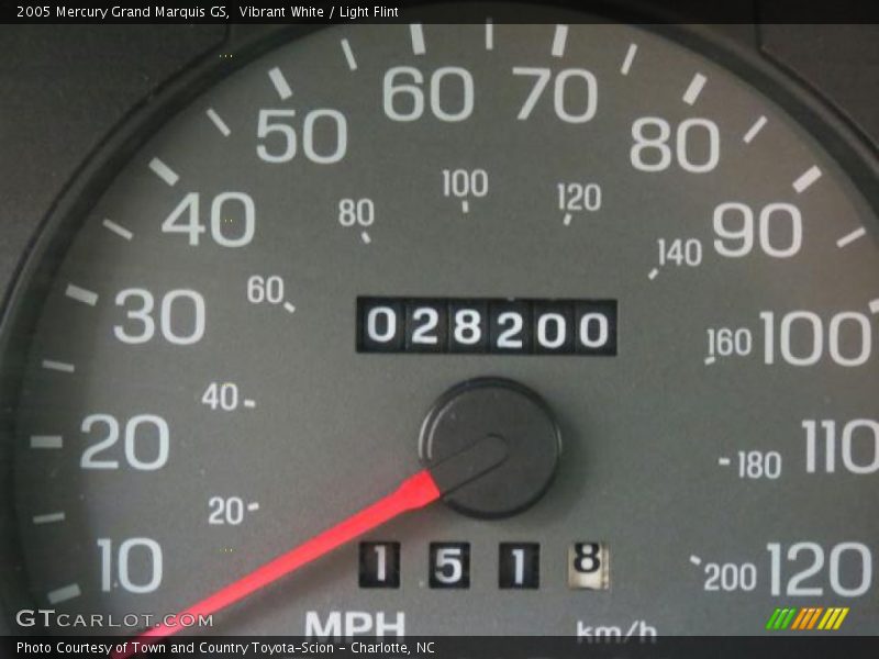 Vibrant White / Light Flint 2005 Mercury Grand Marquis GS