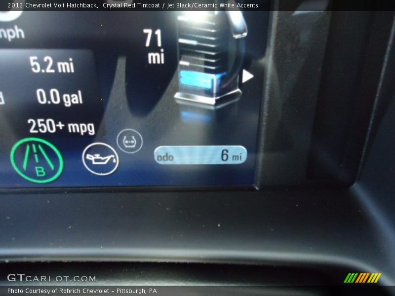 Crystal Red Tintcoat / Jet Black/Ceramic White Accents 2012 Chevrolet Volt Hatchback