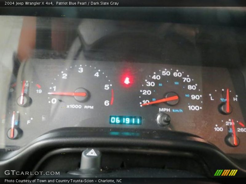 Patriot Blue Pearl / Dark Slate Gray 2004 Jeep Wrangler X 4x4