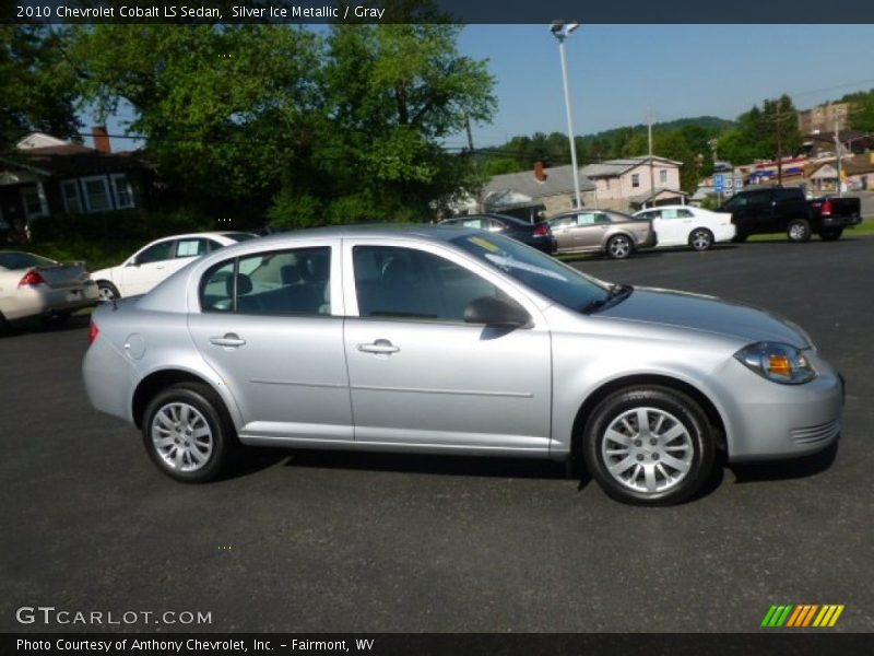 Silver Ice Metallic / Gray 2010 Chevrolet Cobalt LS Sedan