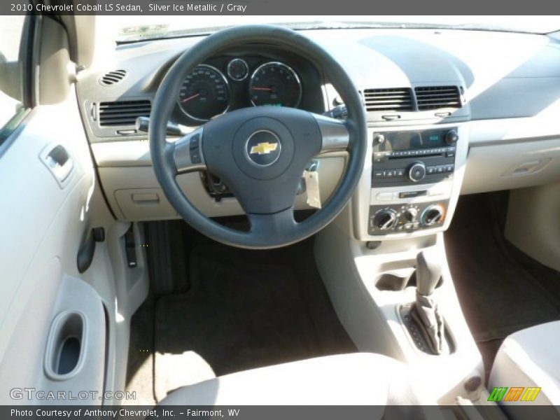 Silver Ice Metallic / Gray 2010 Chevrolet Cobalt LS Sedan