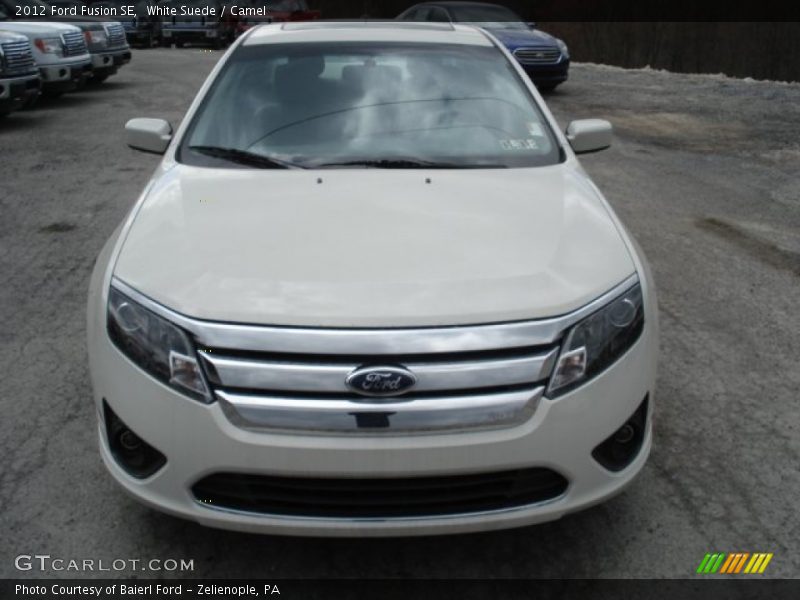 White Suede / Camel 2012 Ford Fusion SE