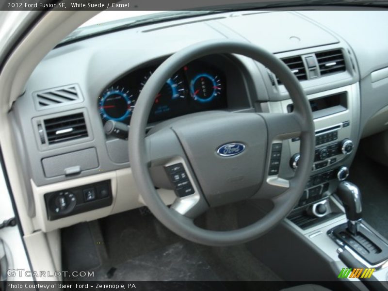 White Suede / Camel 2012 Ford Fusion SE