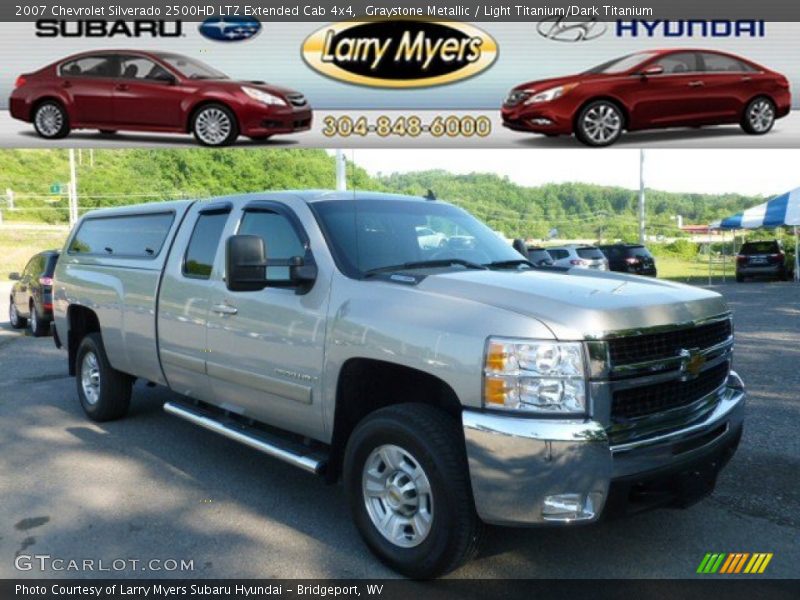 Graystone Metallic / Light Titanium/Dark Titanium 2007 Chevrolet Silverado 2500HD LTZ Extended Cab 4x4