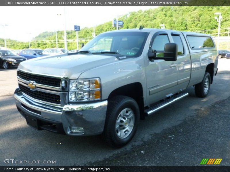 Graystone Metallic / Light Titanium/Dark Titanium 2007 Chevrolet Silverado 2500HD LTZ Extended Cab 4x4