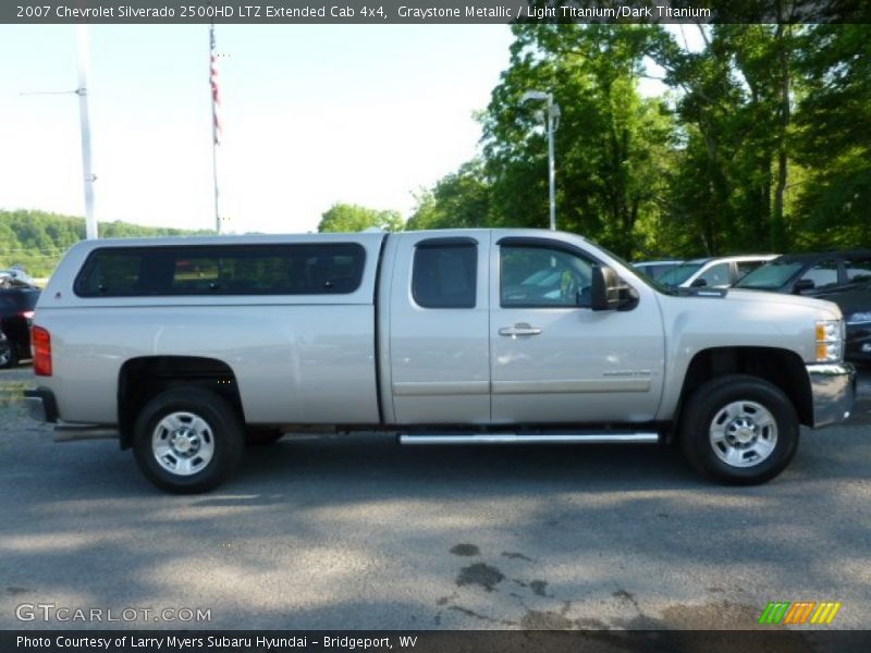 Graystone Metallic / Light Titanium/Dark Titanium 2007 Chevrolet Silverado 2500HD LTZ Extended Cab 4x4