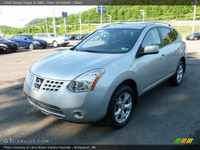 Silver Ice Metallic / Black 2008 Nissan Rogue SL AWD