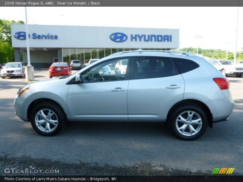 Silver Ice Metallic / Black 2008 Nissan Rogue SL AWD