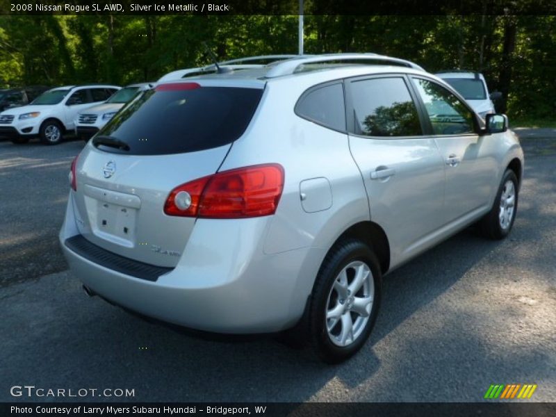 Silver Ice Metallic / Black 2008 Nissan Rogue SL AWD