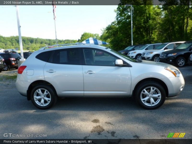 Silver Ice Metallic / Black 2008 Nissan Rogue SL AWD