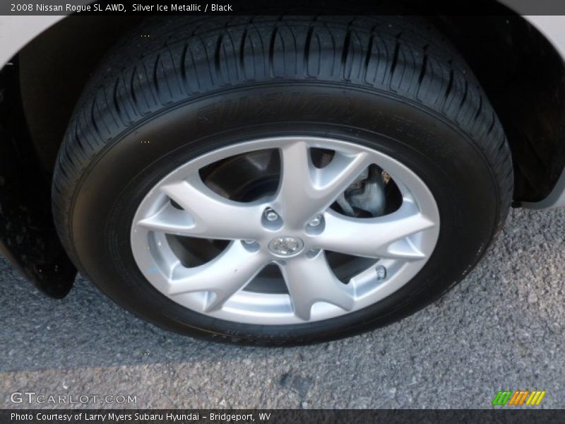 Silver Ice Metallic / Black 2008 Nissan Rogue SL AWD