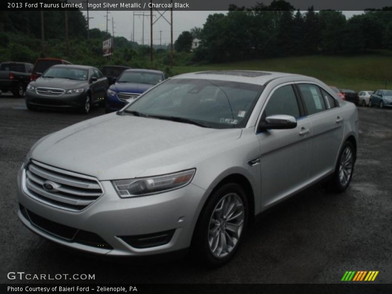 Ingot Silver Metallic / Charcoal Black 2013 Ford Taurus Limited
