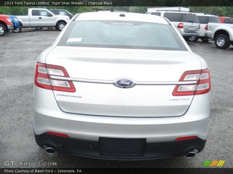 Ingot Silver Metallic / Charcoal Black 2013 Ford Taurus Limited