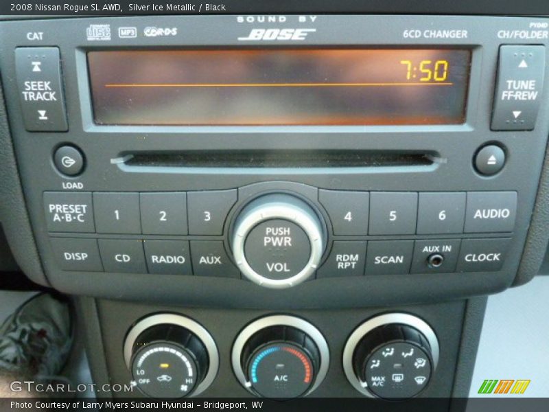 Silver Ice Metallic / Black 2008 Nissan Rogue SL AWD
