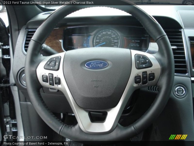 Ingot Silver Metallic / Charcoal Black 2013 Ford Taurus Limited