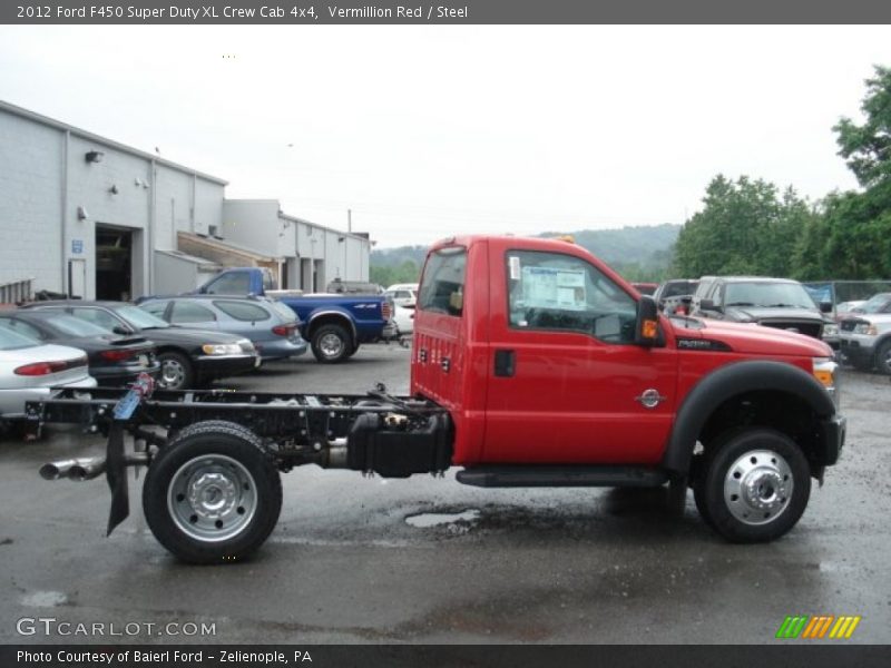 Vermillion Red / Steel 2012 Ford F450 Super Duty XL Crew Cab 4x4