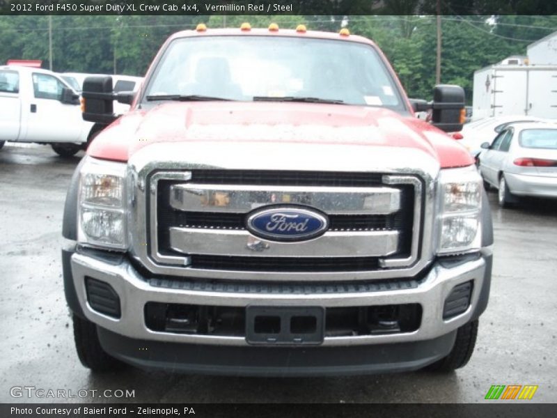 Vermillion Red / Steel 2012 Ford F450 Super Duty XL Crew Cab 4x4