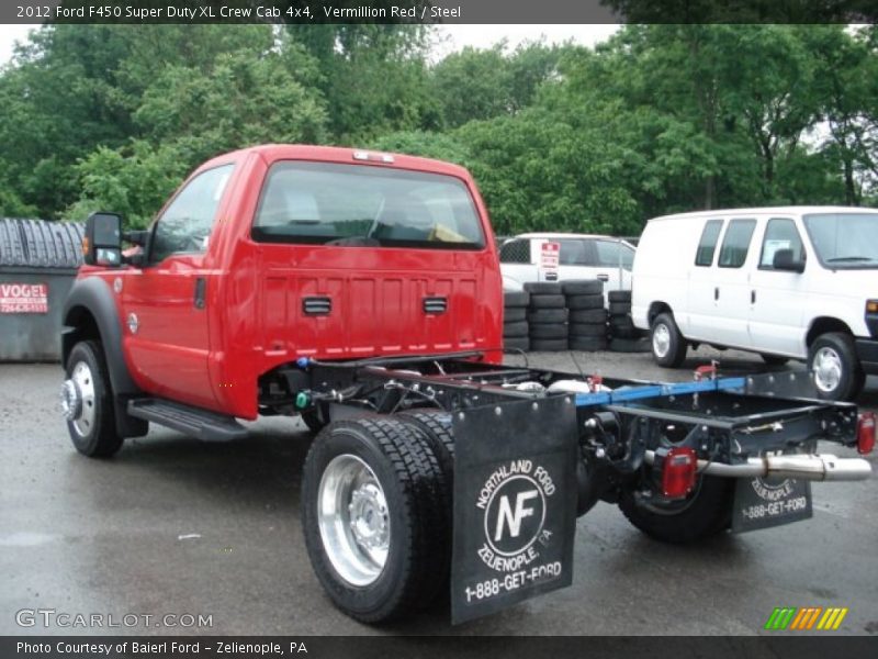Vermillion Red / Steel 2012 Ford F450 Super Duty XL Crew Cab 4x4