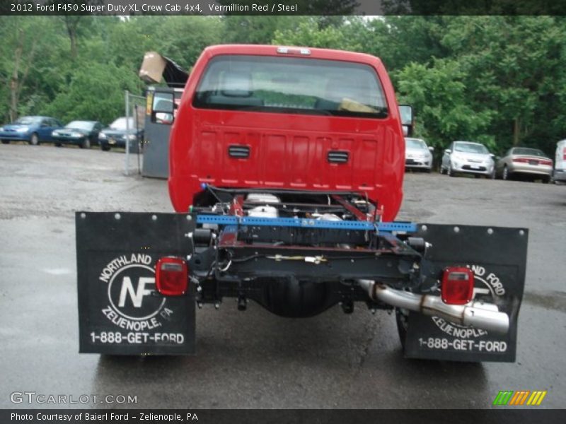 Vermillion Red / Steel 2012 Ford F450 Super Duty XL Crew Cab 4x4