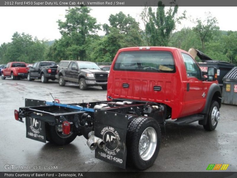 Vermillion Red / Steel 2012 Ford F450 Super Duty XL Crew Cab 4x4