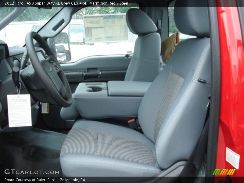 Vermillion Red / Steel 2012 Ford F450 Super Duty XL Crew Cab 4x4