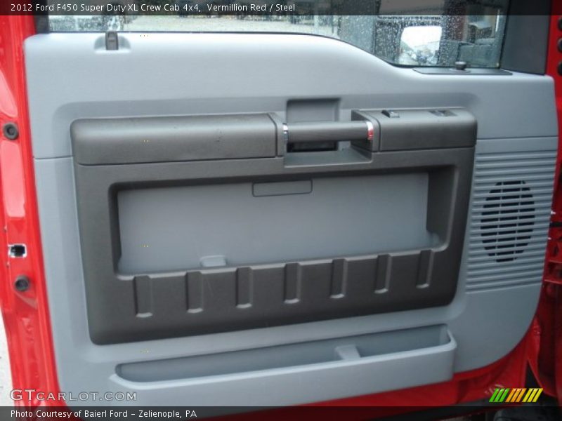 Vermillion Red / Steel 2012 Ford F450 Super Duty XL Crew Cab 4x4