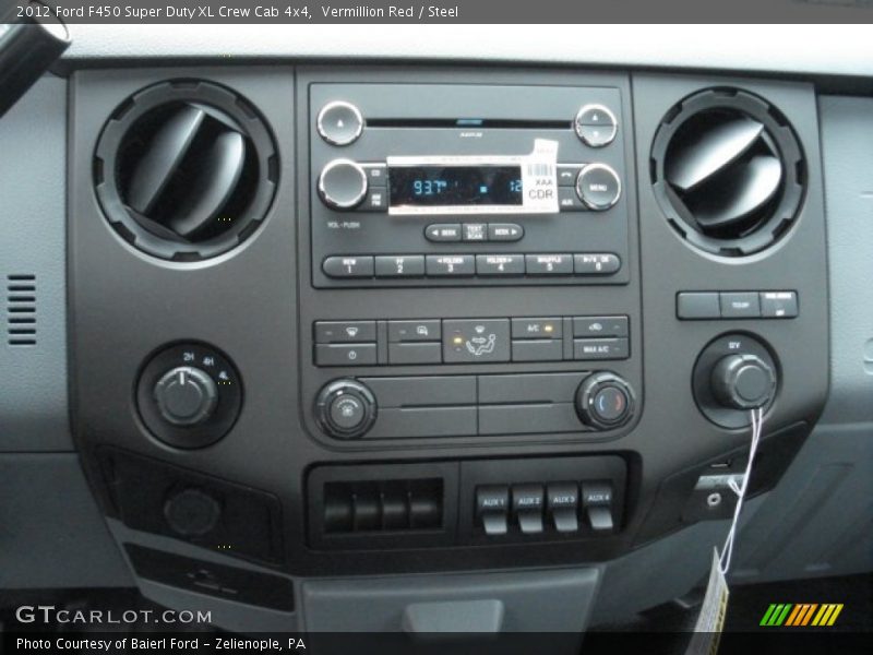 Vermillion Red / Steel 2012 Ford F450 Super Duty XL Crew Cab 4x4