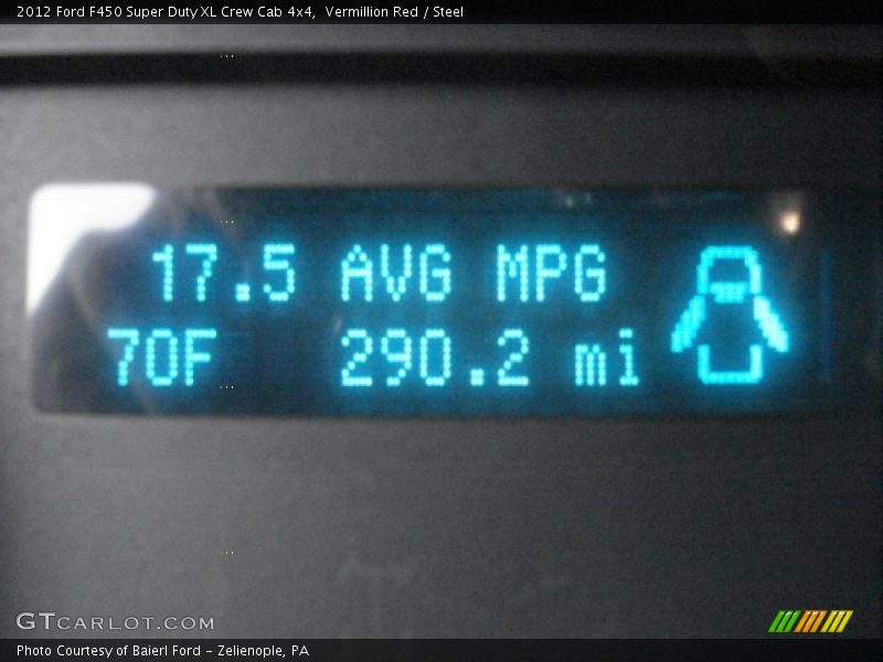 Vermillion Red / Steel 2012 Ford F450 Super Duty XL Crew Cab 4x4