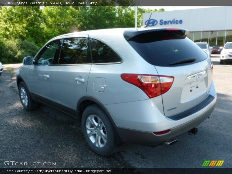 Liquid Silver / Gray 2009 Hyundai Veracruz GLS AWD