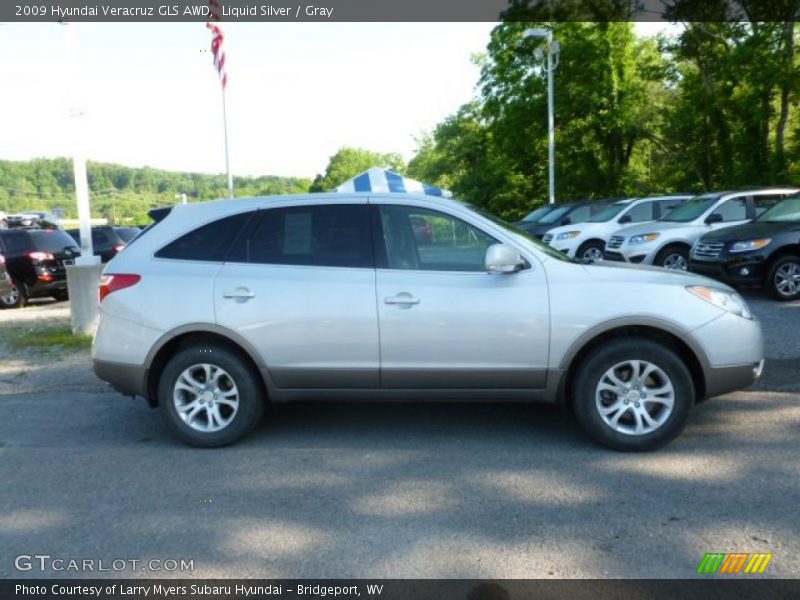 Liquid Silver / Gray 2009 Hyundai Veracruz GLS AWD