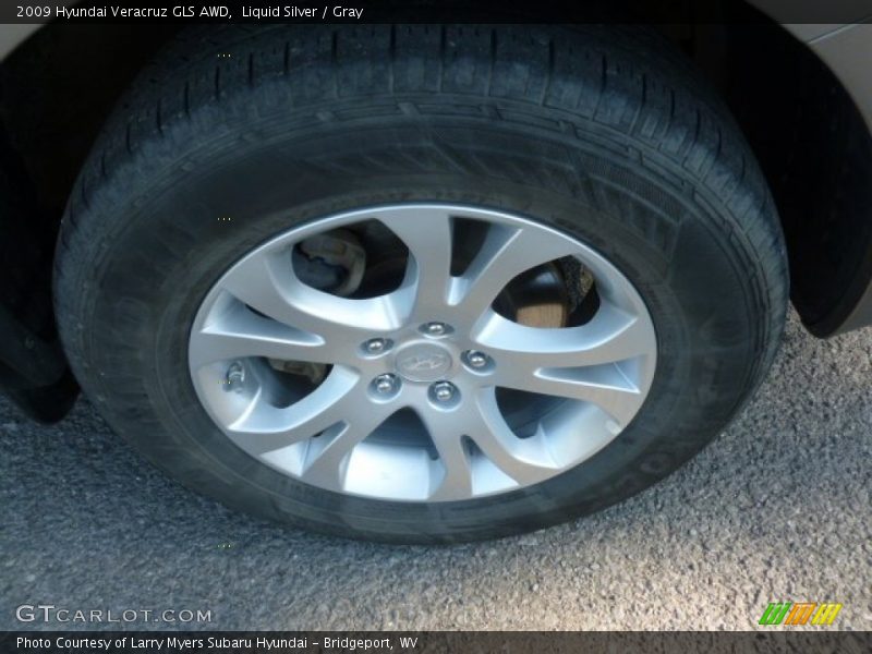 Liquid Silver / Gray 2009 Hyundai Veracruz GLS AWD