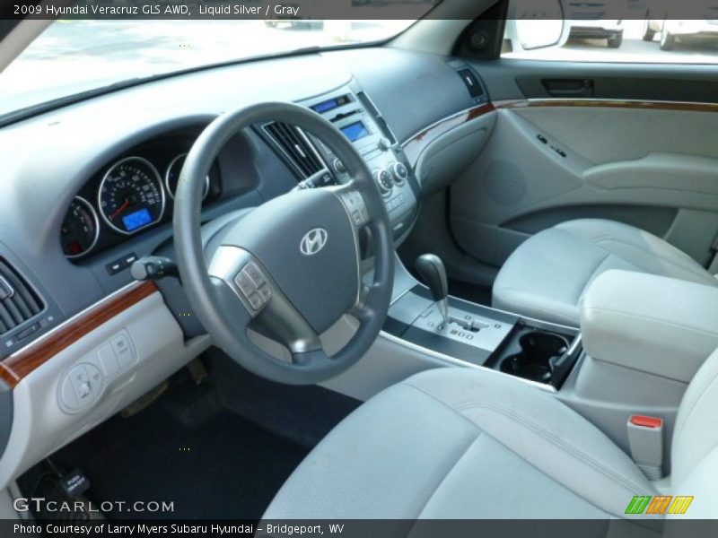 Liquid Silver / Gray 2009 Hyundai Veracruz GLS AWD