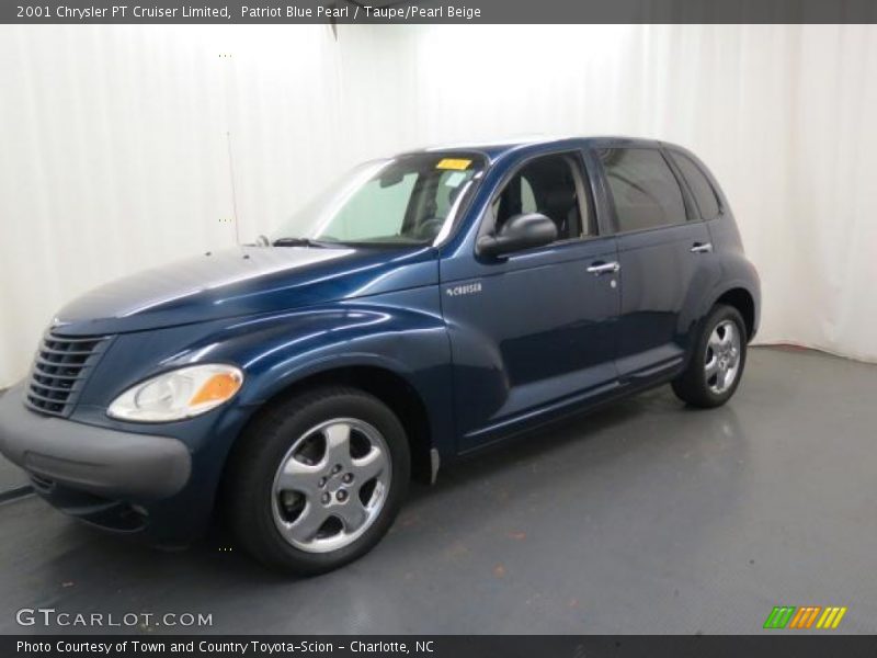 Patriot Blue Pearl / Taupe/Pearl Beige 2001 Chrysler PT Cruiser Limited
