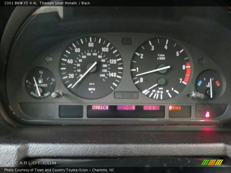 Titanium Silver Metallic / Black 2001 BMW X5 4.4i