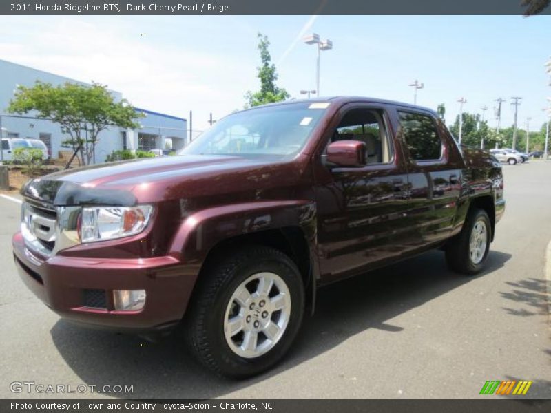 Dark Cherry Pearl / Beige 2011 Honda Ridgeline RTS