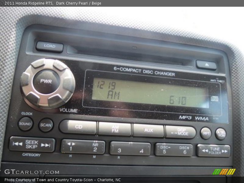 Dark Cherry Pearl / Beige 2011 Honda Ridgeline RTS
